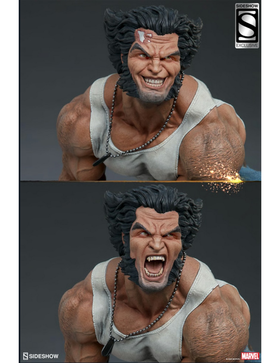 Estatua x-men wolverine deluxe sideshow