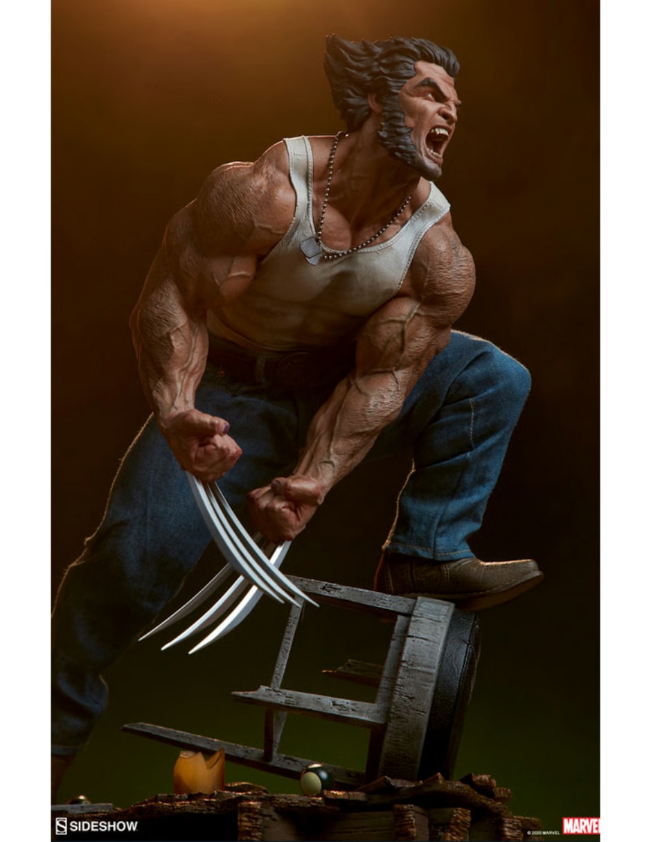 Estatua x-men wolverine deluxe sideshow