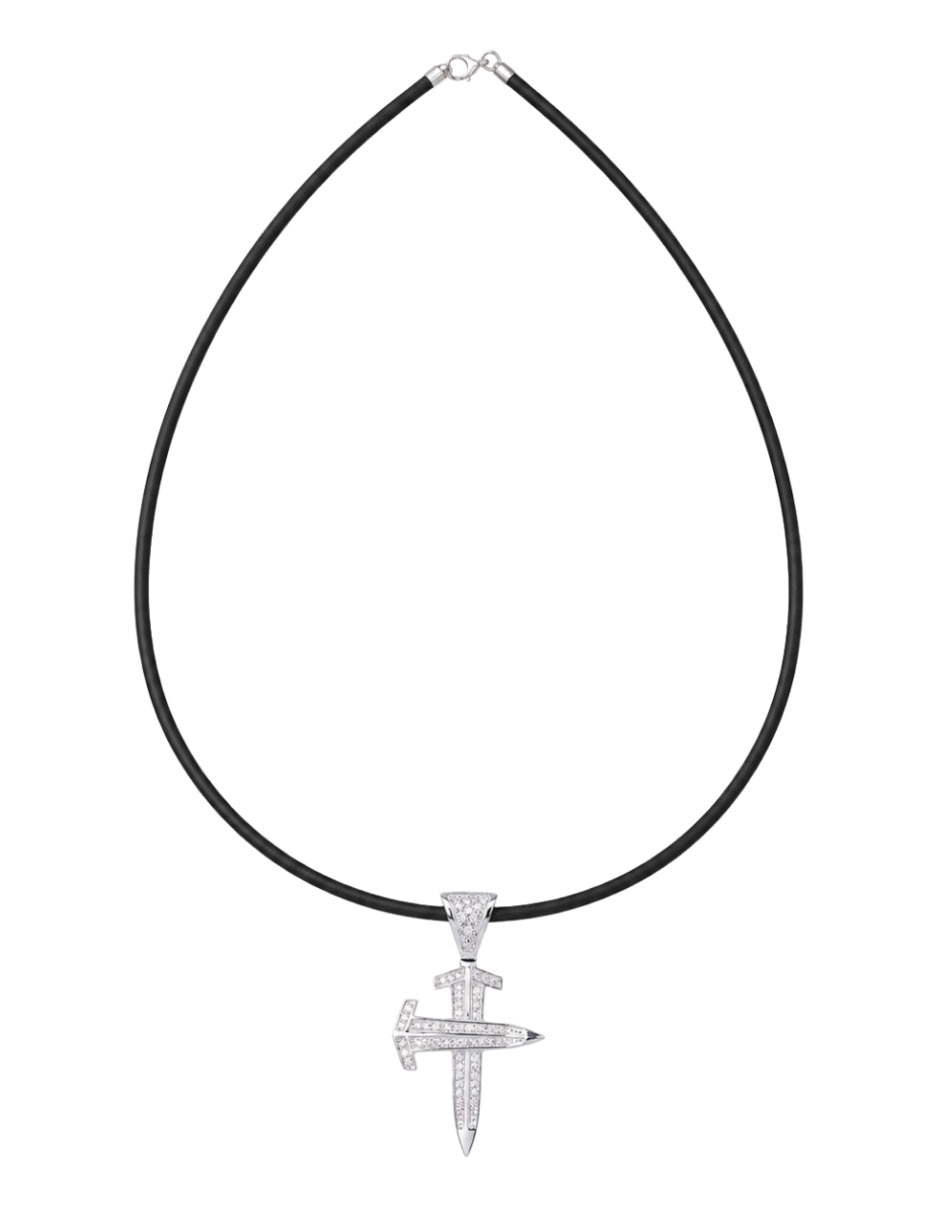 Collar con dije de ninguna crixus joyeria de plata p 925