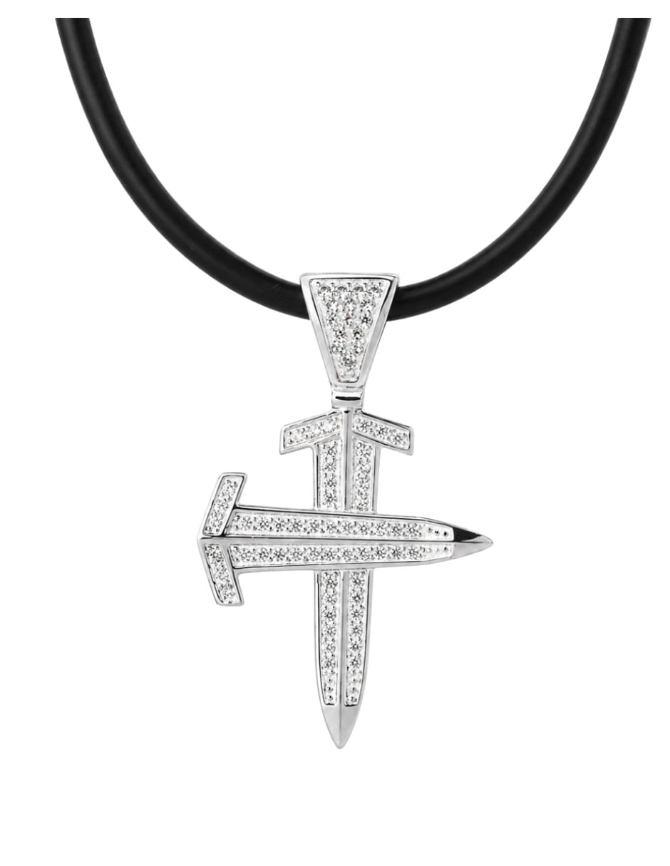Collar con dije de ninguna crixus joyeria de plata p 925