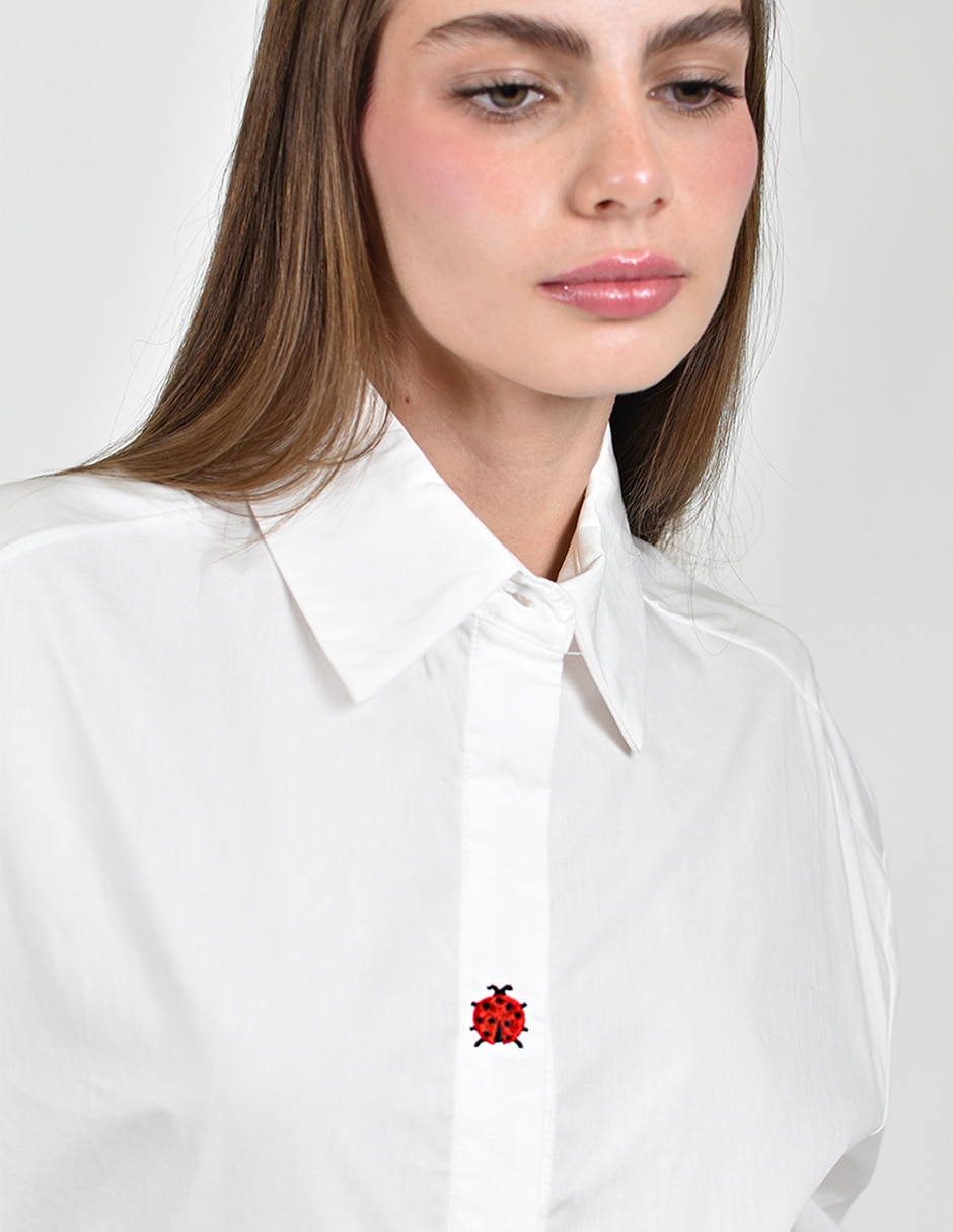 Camisa de algodón manga larga para mujer 3