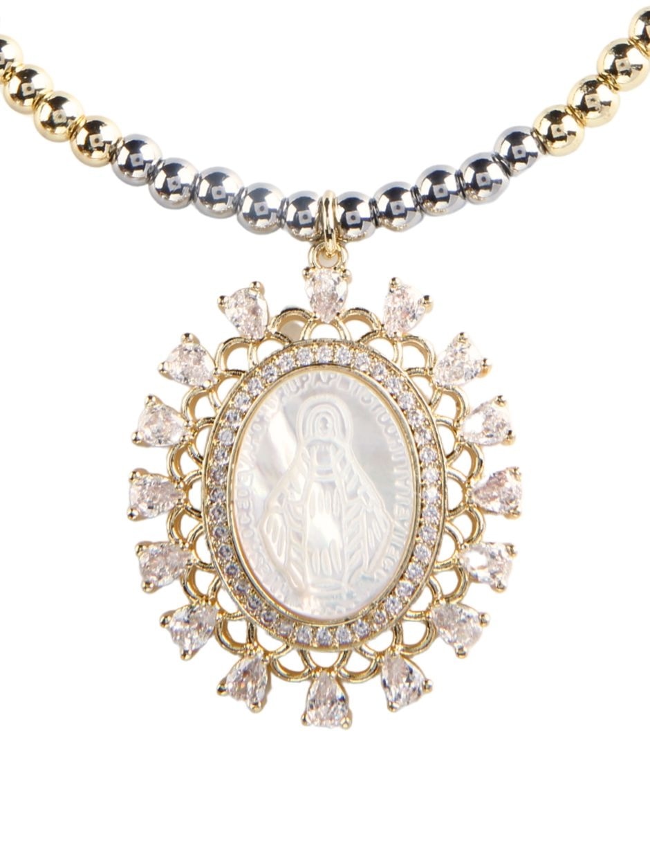 Collar de virgen yoiko medalla