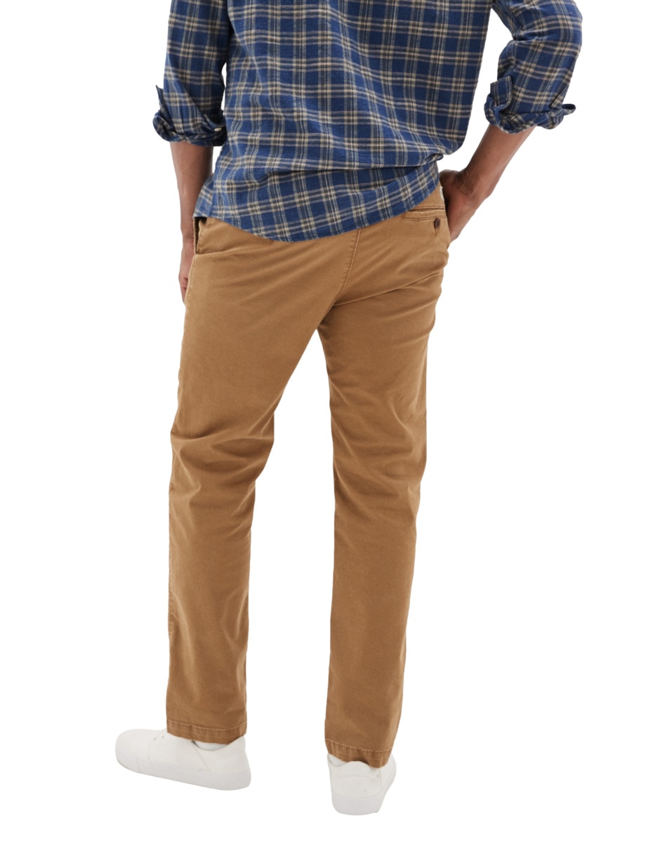 Pantalón casual regular straight american eagle de algodón para hombre