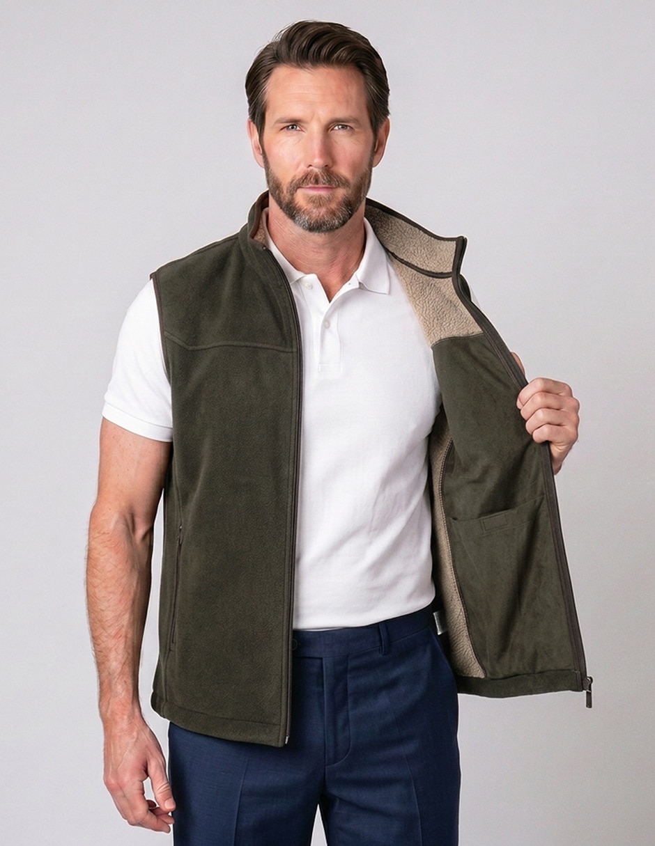 Chaleco greenlander con bolsillos para hombre