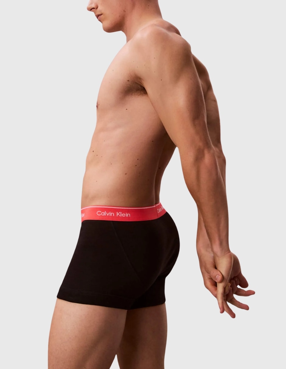Bóxer trunk calvin klein de algodón para hombre 3 piezas