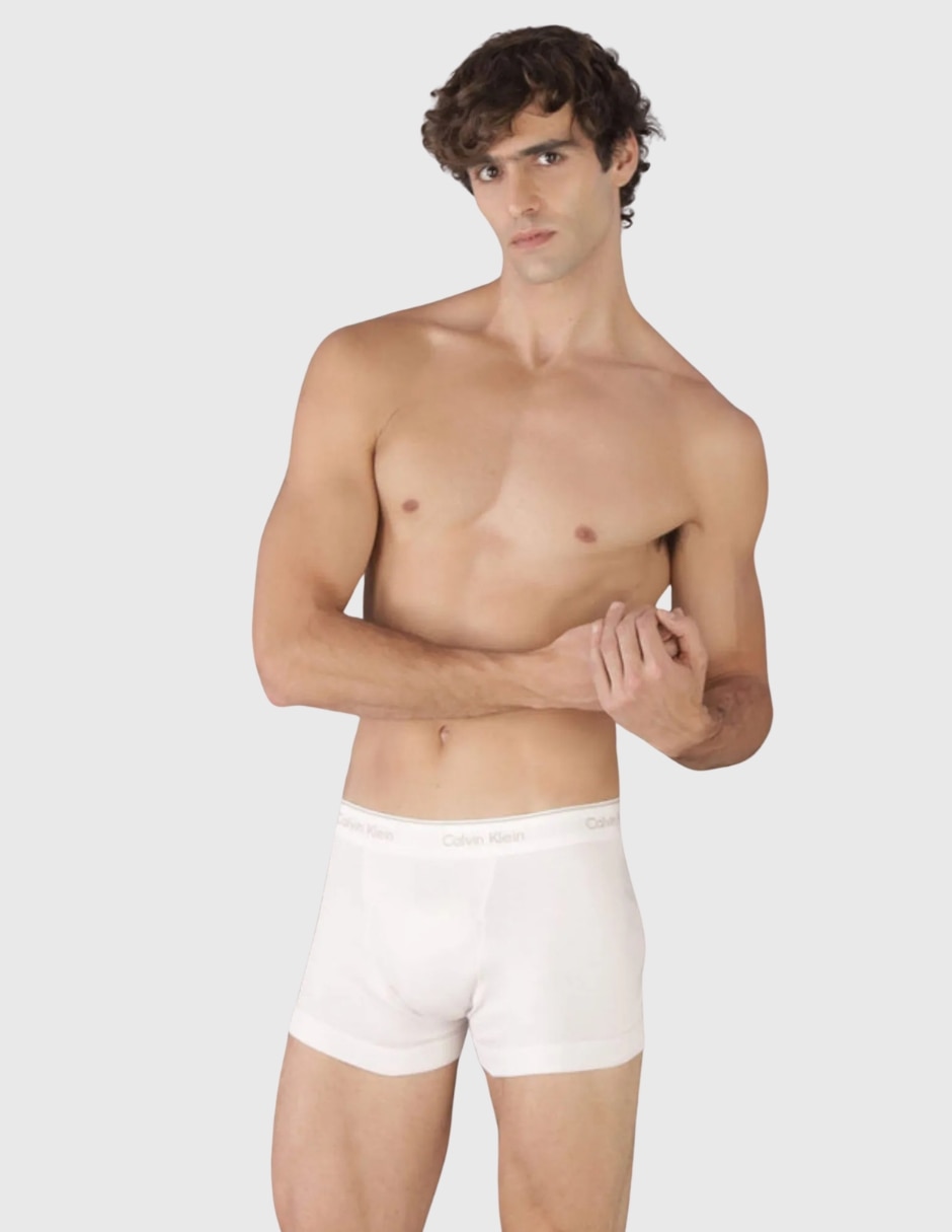Bóxer trunk de algodón para hombre 3 piezas 3