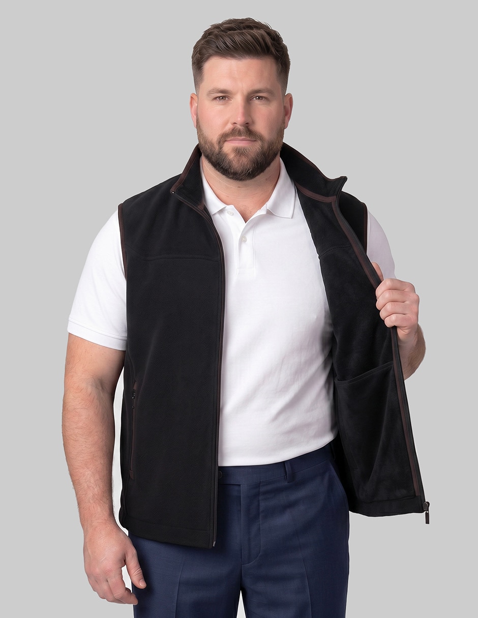Chaleco polar fleece con bolsillos para hombre 3