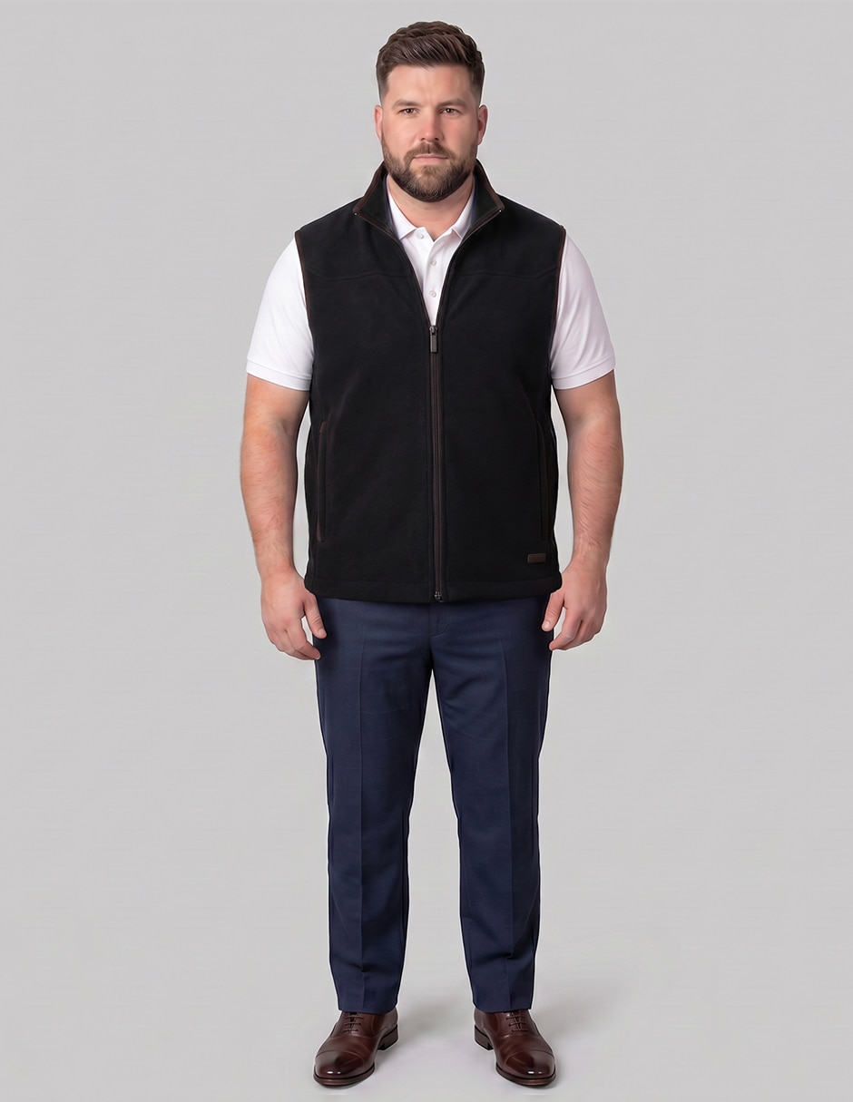 Chaleco polar fleece con bolsillos para hombre 4