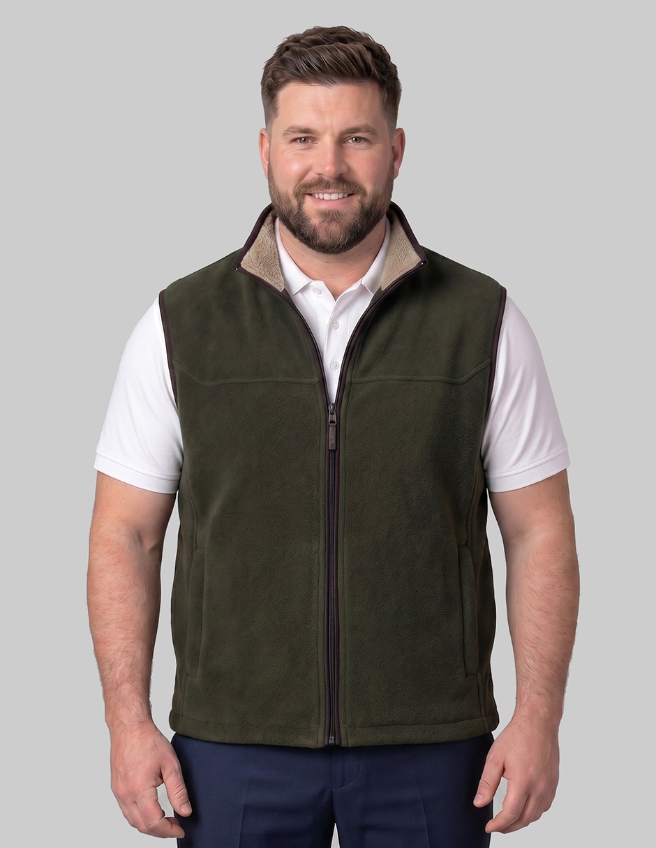 Chaleco greenlander polar fleece con bolsillos para hombre