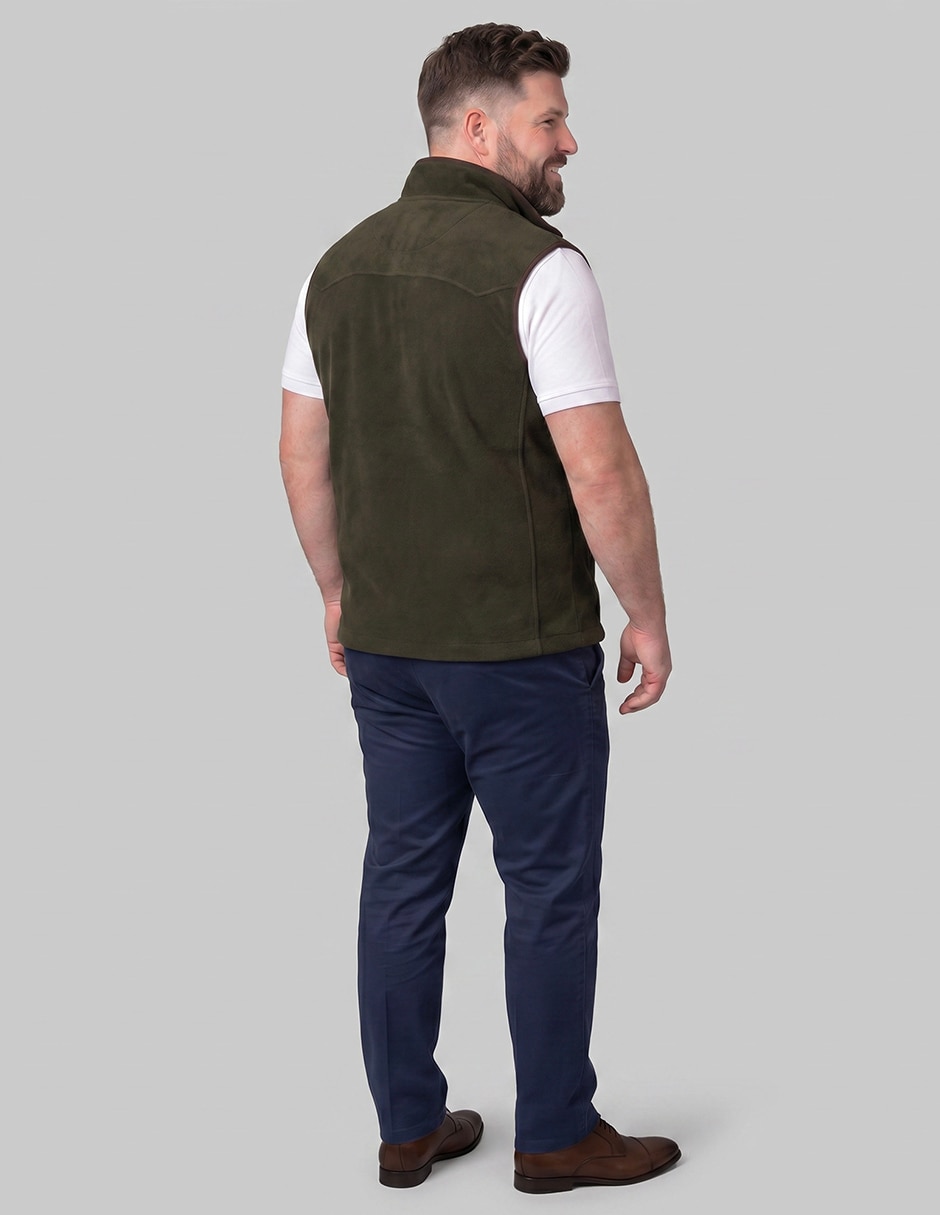 Chaleco greenlander polar fleece con bolsillos para hombre
