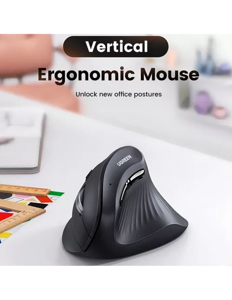 Mouse gamer inalámbrica mouse vertical ugreen inalámbrico ergonómico bluetooth 4000 dpi 25444 2
