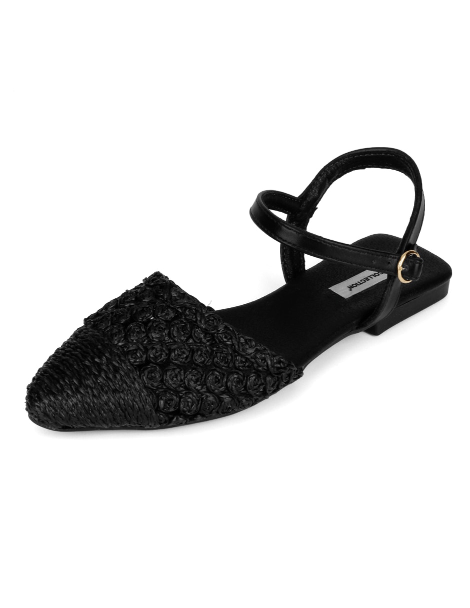 Balerina Rbbasic de piel para mujer