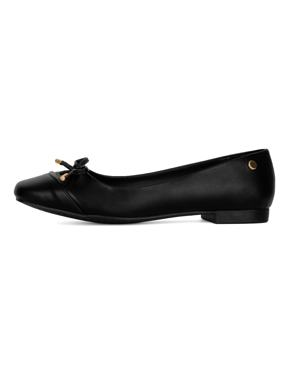 Balerina Rbbasic de piel para mujer