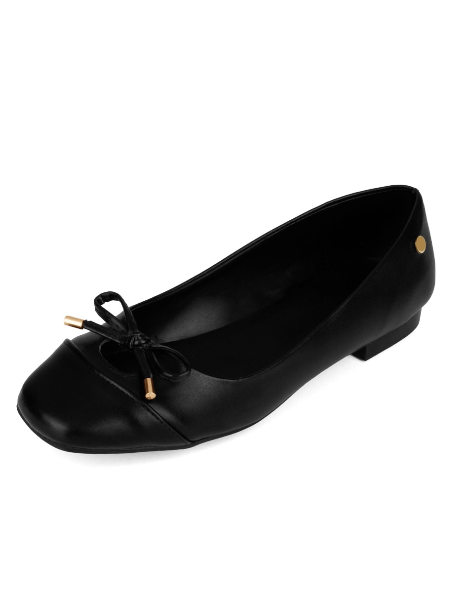 Balerina Rbbasic de piel para mujer