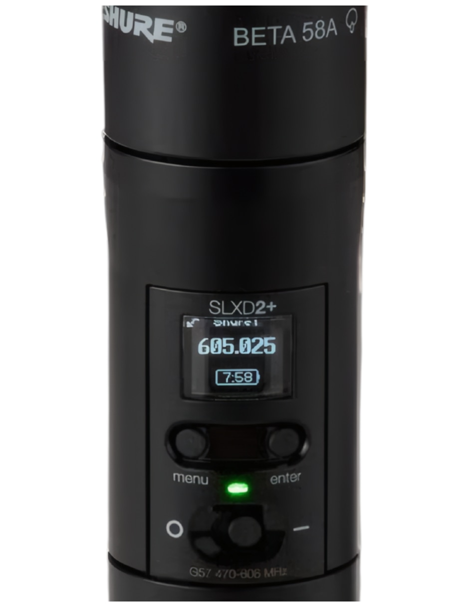 Micrófono SLXD2+/B58 inalámbrica