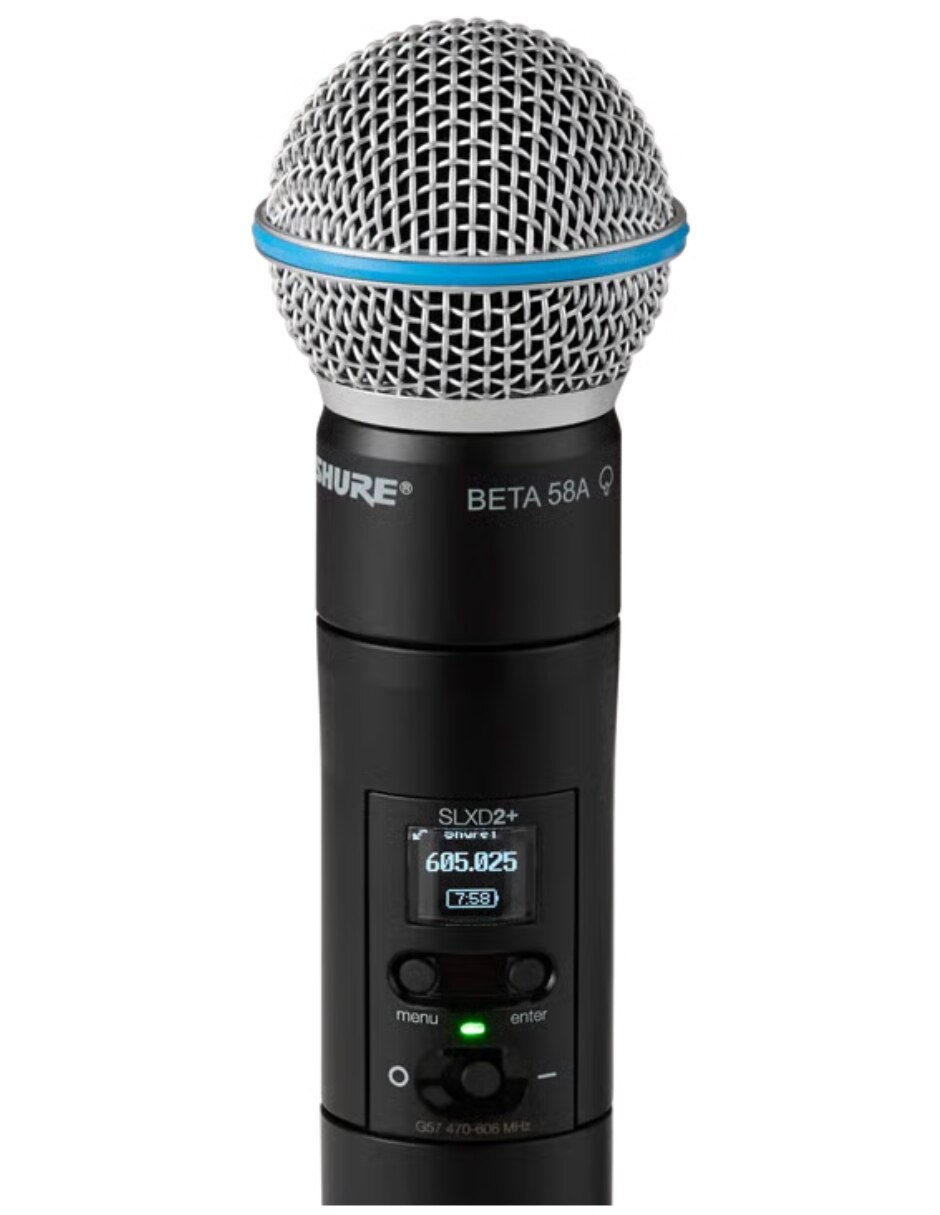 Micrófono SLXD2+/B58 inalámbrica