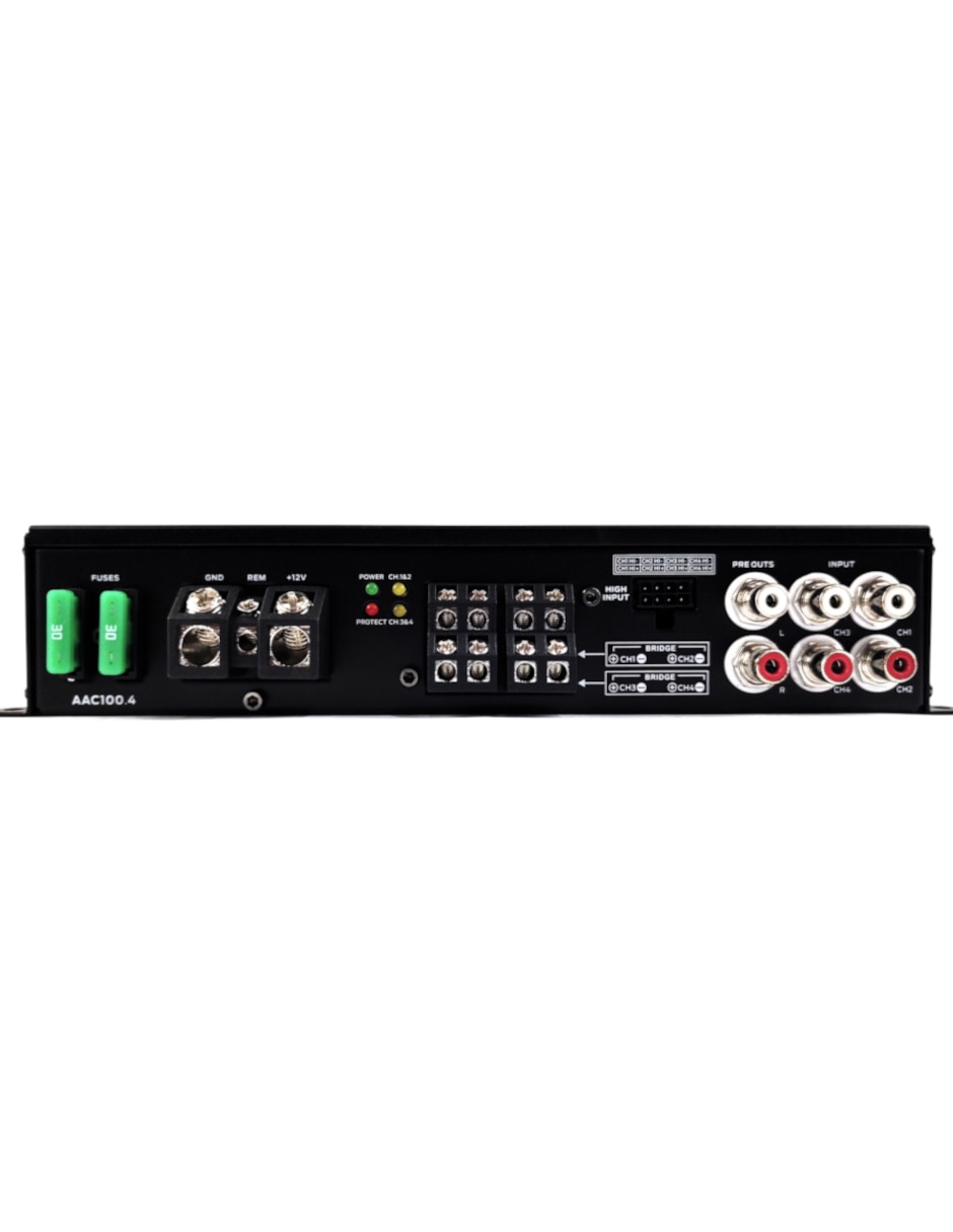 Amplificador para auto monster aac100.4 de 12 vdc