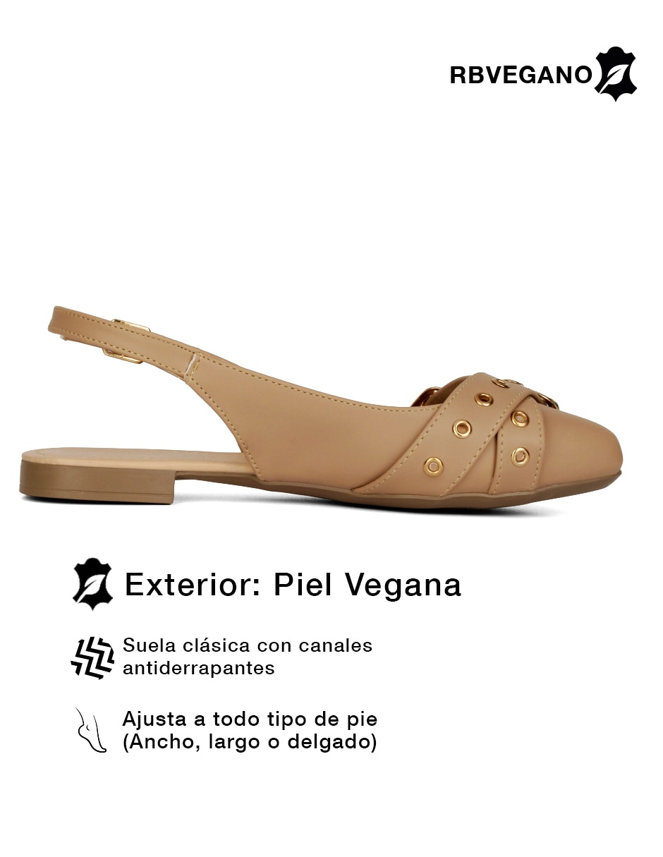 Balerina de piel para mujer 2