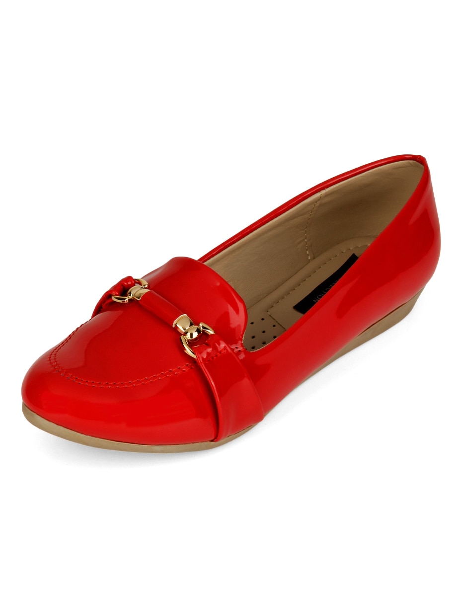 Mocasín Rbcollection pequeños productores de charol para mujer