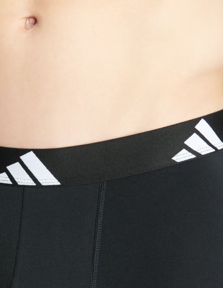 Bóxer trunk adidas de algodón y spandex para hombre 3 piezas