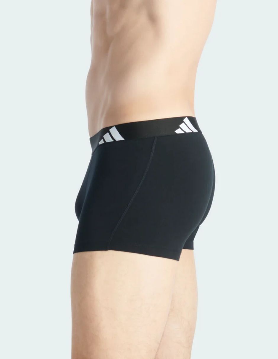 Bóxer trunk adidas de algodón y spandex para hombre 3 piezas
