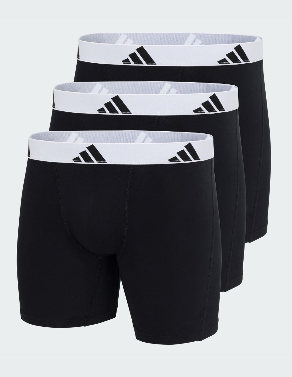 Bóxer adidas de algodón y spandex para hombre 3 piezas