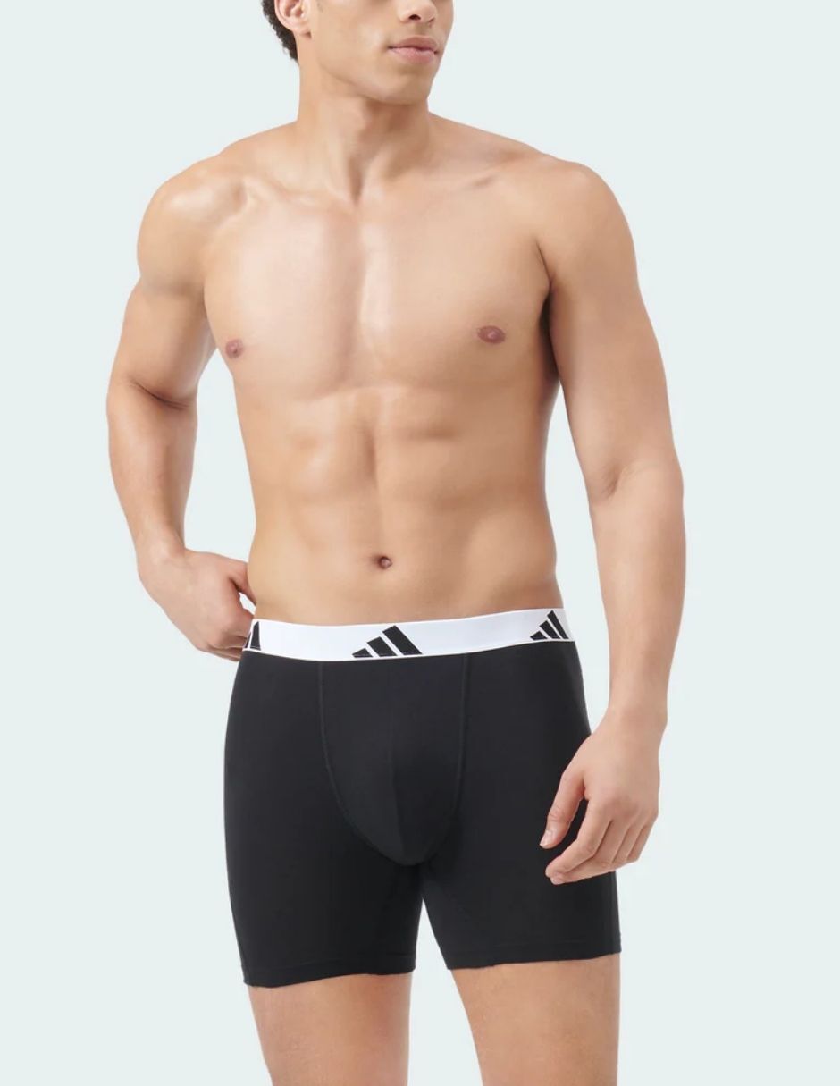 Bóxer adidas de algodón y spandex para hombre 3 piezas