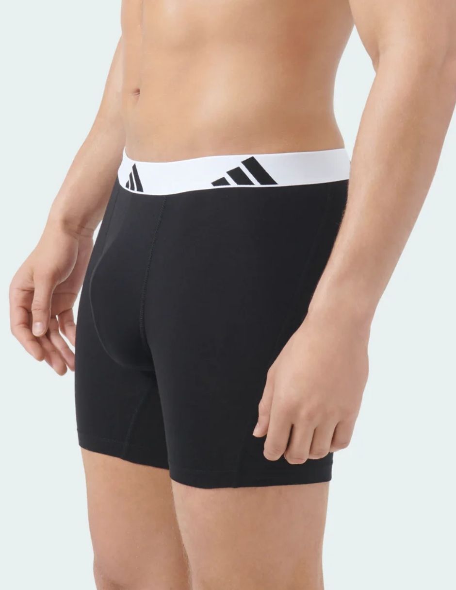 Bóxer adidas de algodón y spandex para hombre 3 piezas