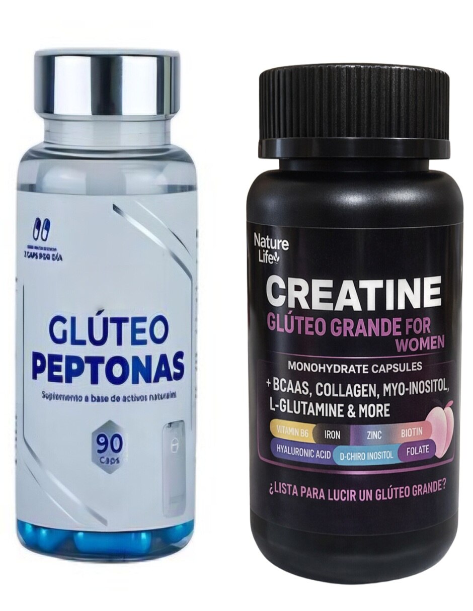 Kit Creatina Gluteo + Peptonas con multivitaminico Kit Creatina Gluteo + Peptonas con multivitaminico