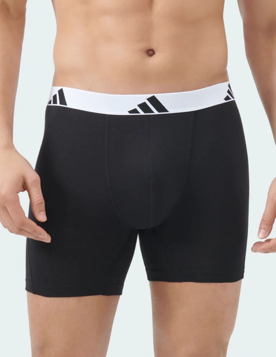 Bóxer adidas de algodón y spandex para hombre 3 piezas