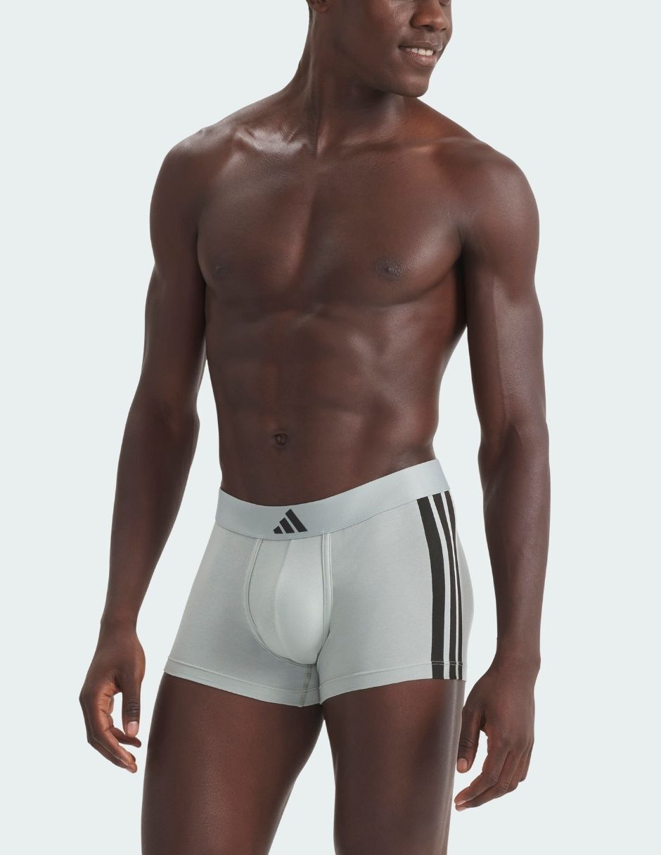 Bóxer trunk adidas de algodón y spandex para hombre 2 piezas