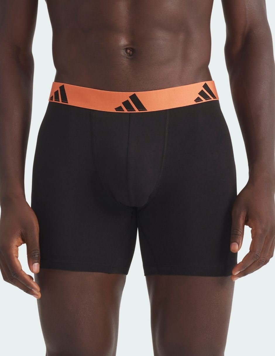 Bóxer adidas de algodón y spandex para hombre 3 piezas