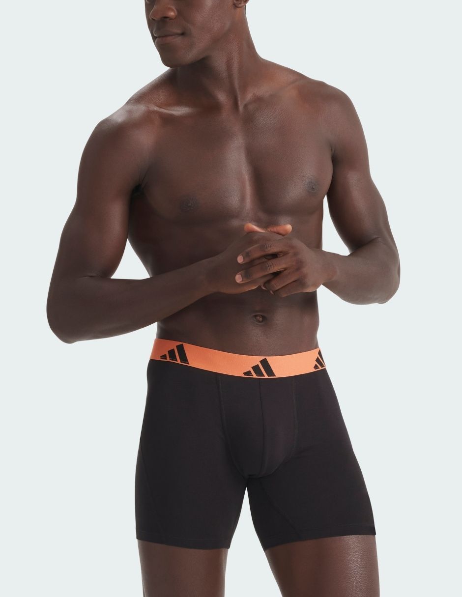 Bóxer adidas de algodón y spandex para hombre 3 piezas