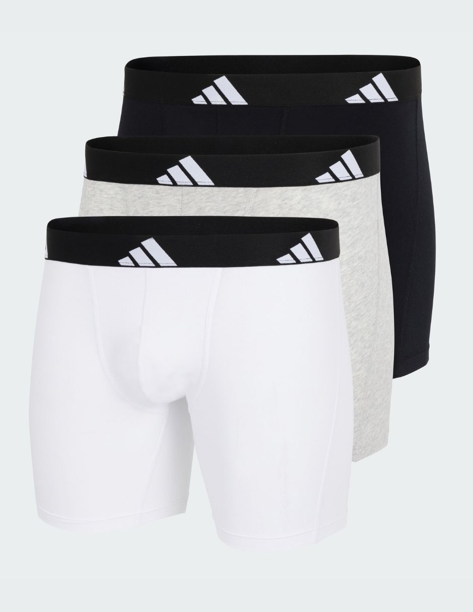 Bóxer adidas de algodón y spandex para hombre 3 piezas