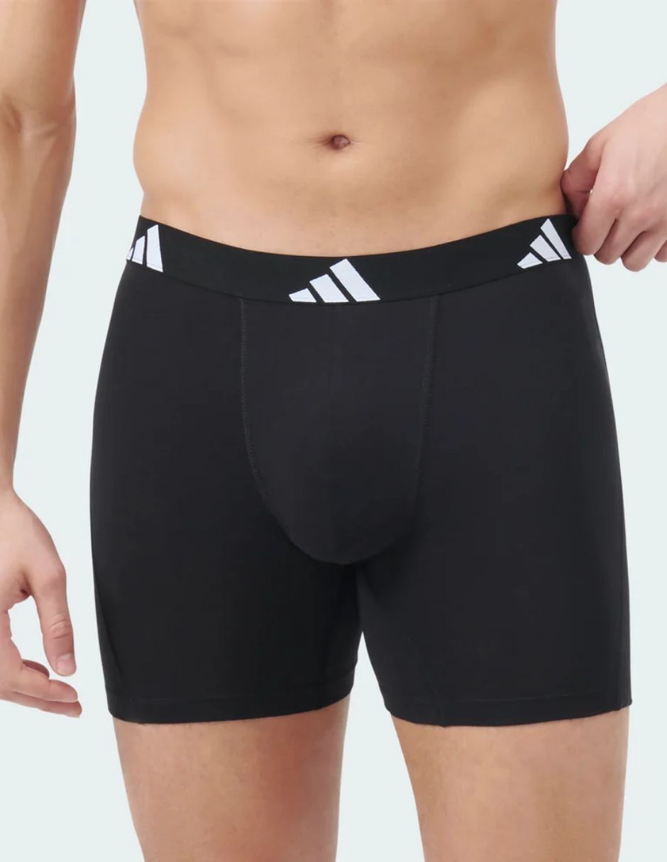 Bóxer adidas de algodón y spandex para hombre 3 piezas