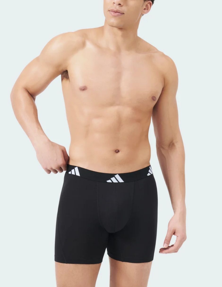 Bóxer adidas de algodón y spandex para hombre 3 piezas