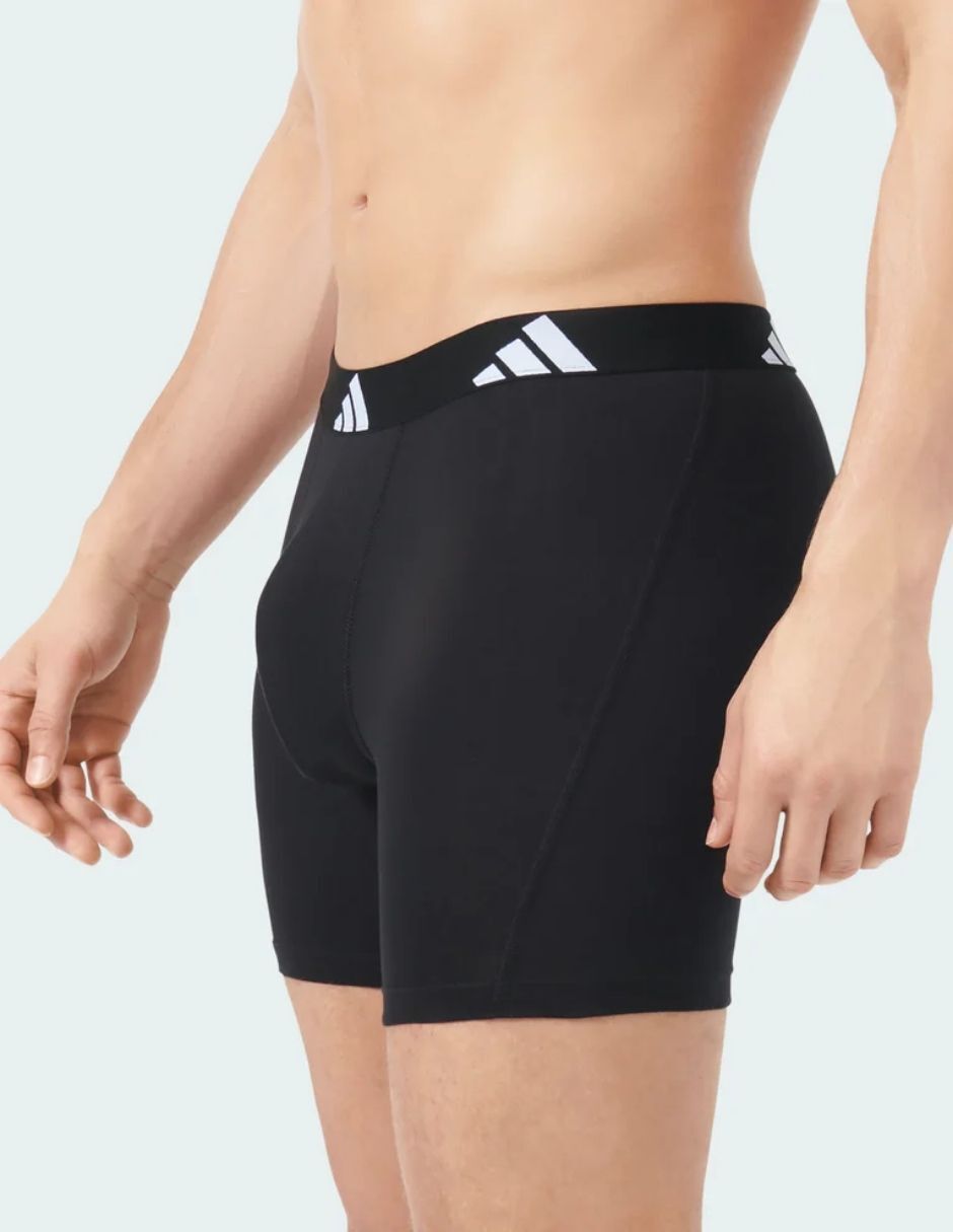 Bóxer adidas de algodón y spandex para hombre 3 piezas