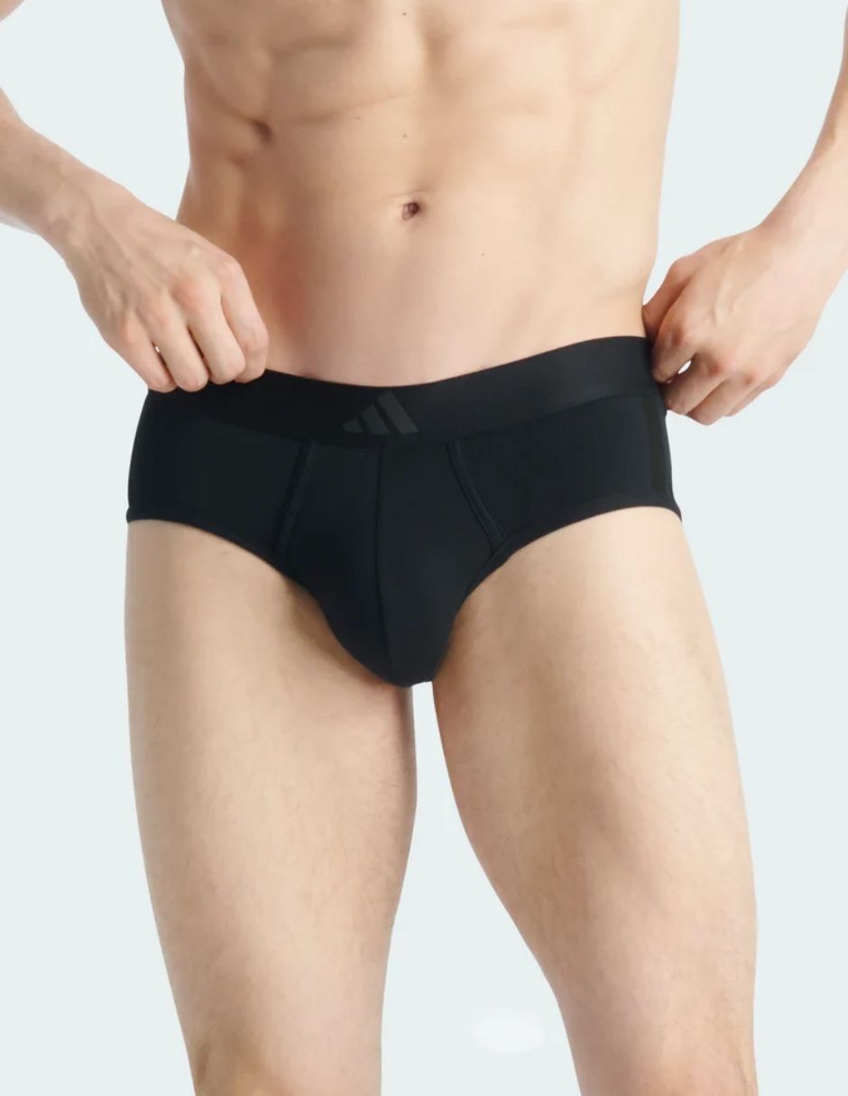 Bóxer brief adidas de algodón y spandex para hombre 2 piezas