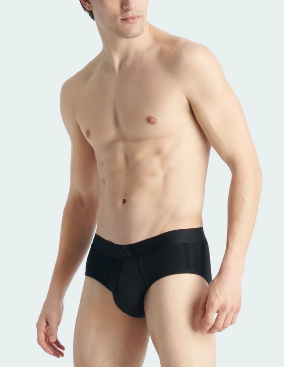 Bóxer brief adidas de algodón y spandex para hombre 2 piezas