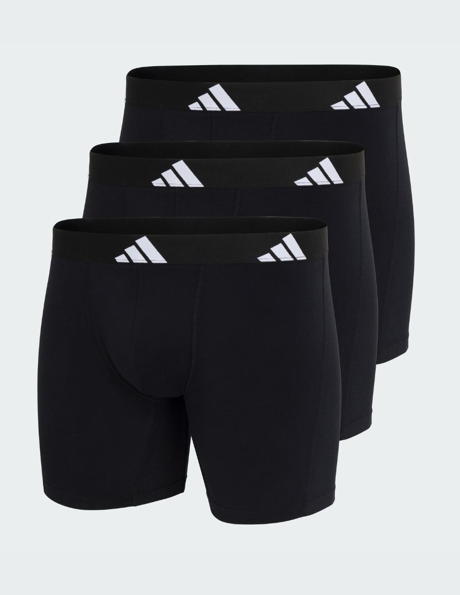 Bóxer adidas de algodón y spandex para hombre 3 piezas