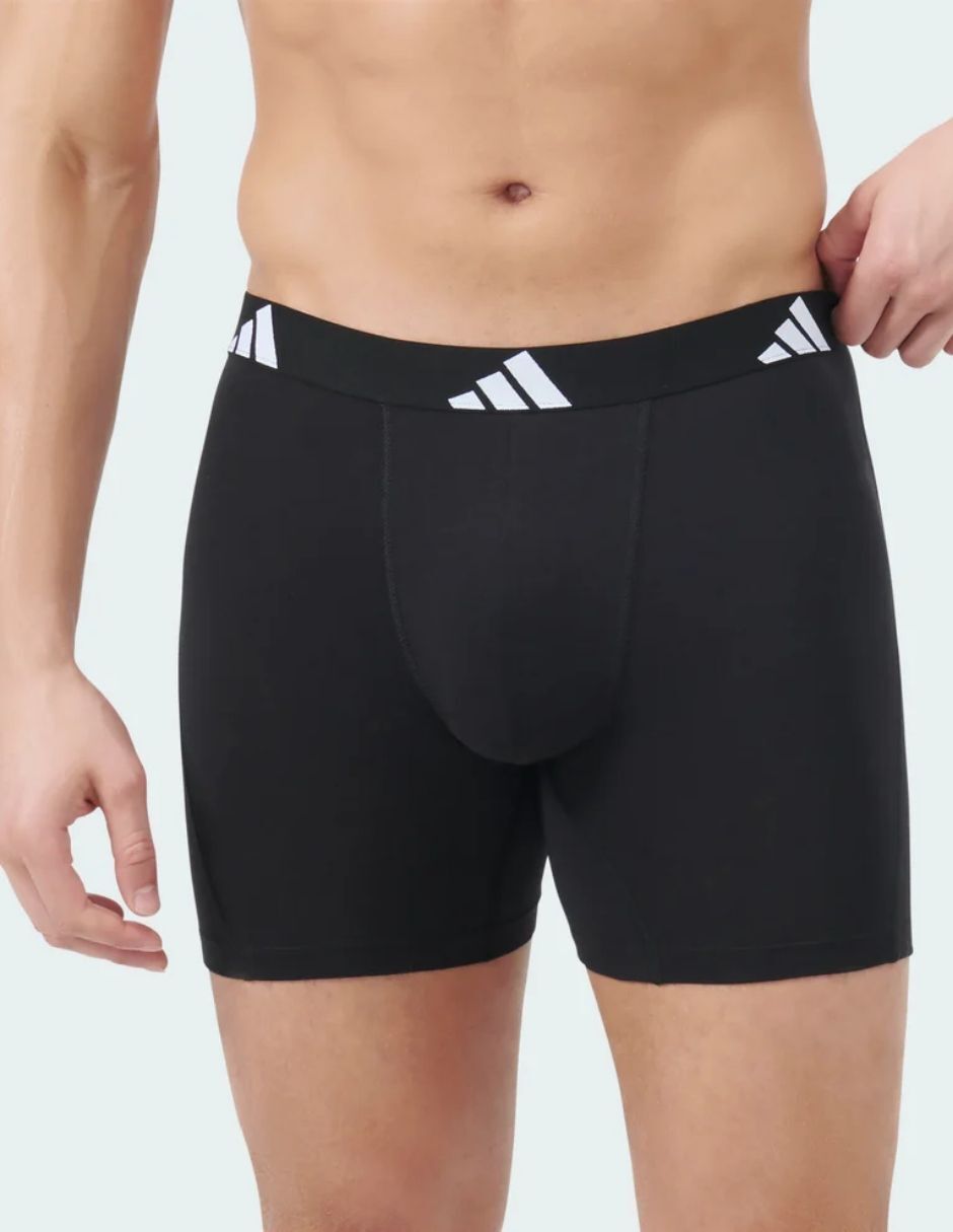 Bóxer adidas de algodón y spandex para hombre 3 piezas