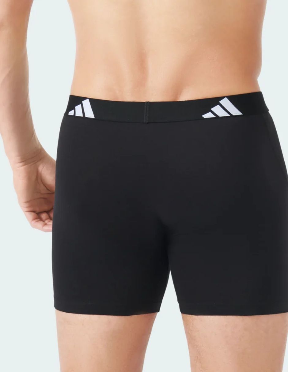 Bóxer adidas de algodón y spandex para hombre 3 piezas
