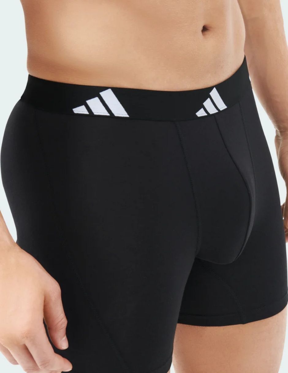 Bóxer adidas de algodón y spandex para hombre 3 piezas