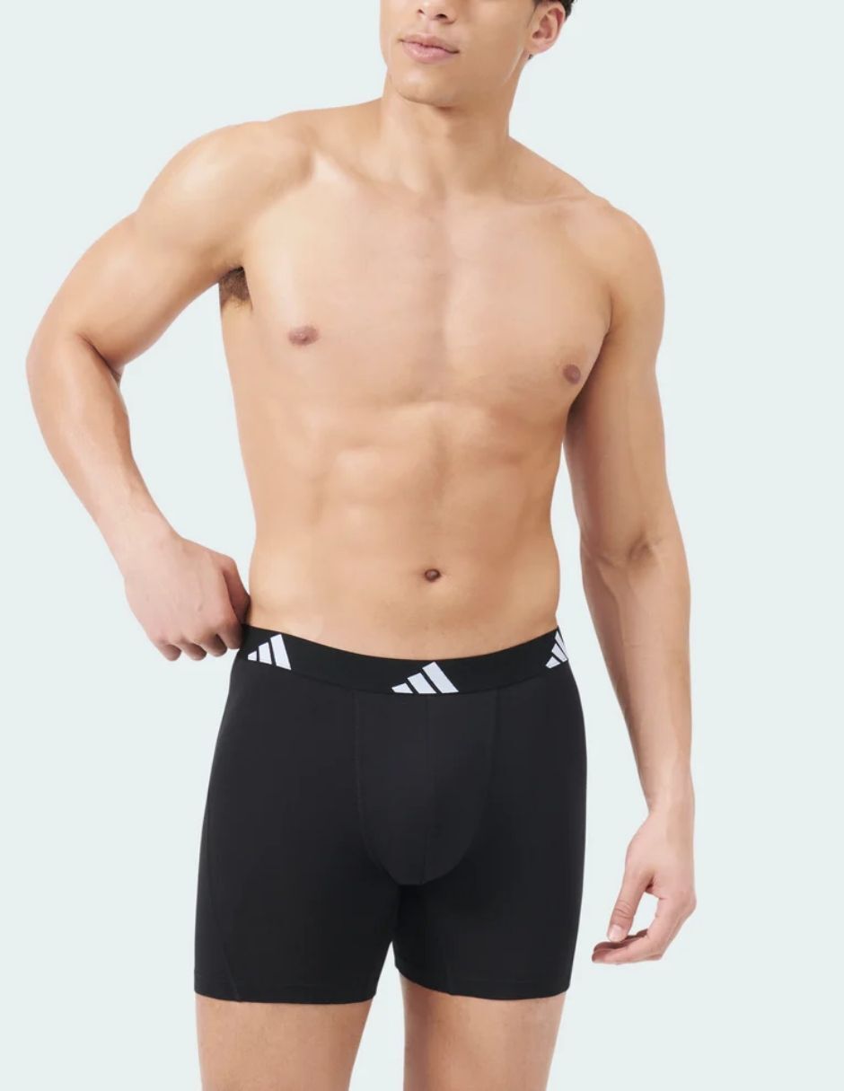 Bóxer adidas de algodón y spandex para hombre 3 piezas