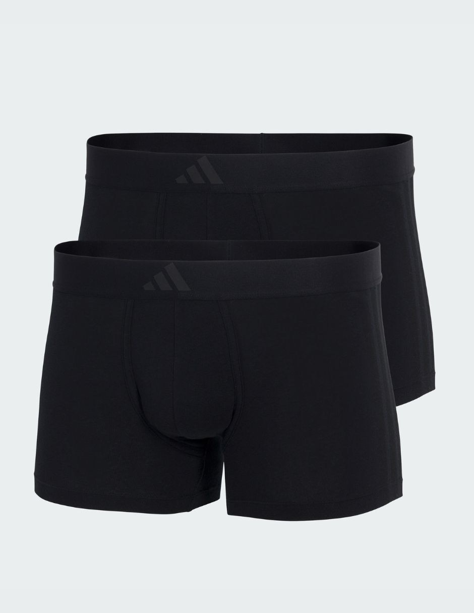 Bóxer trunk adidas de algodón y spandex para hombre 2 piezas