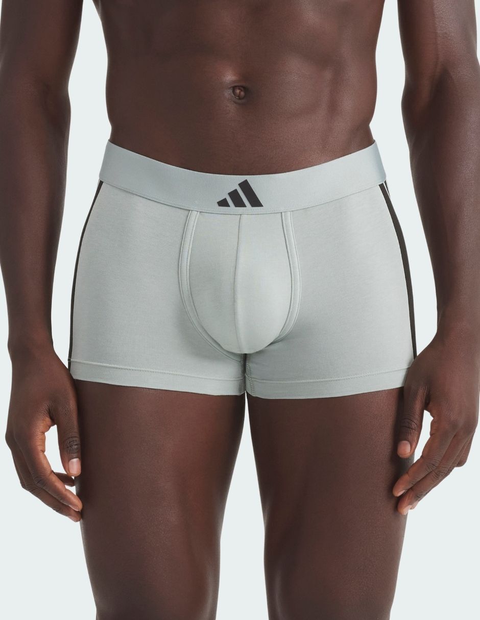 Bóxer trunk adidas de algodón y spandex para hombre 2 piezas