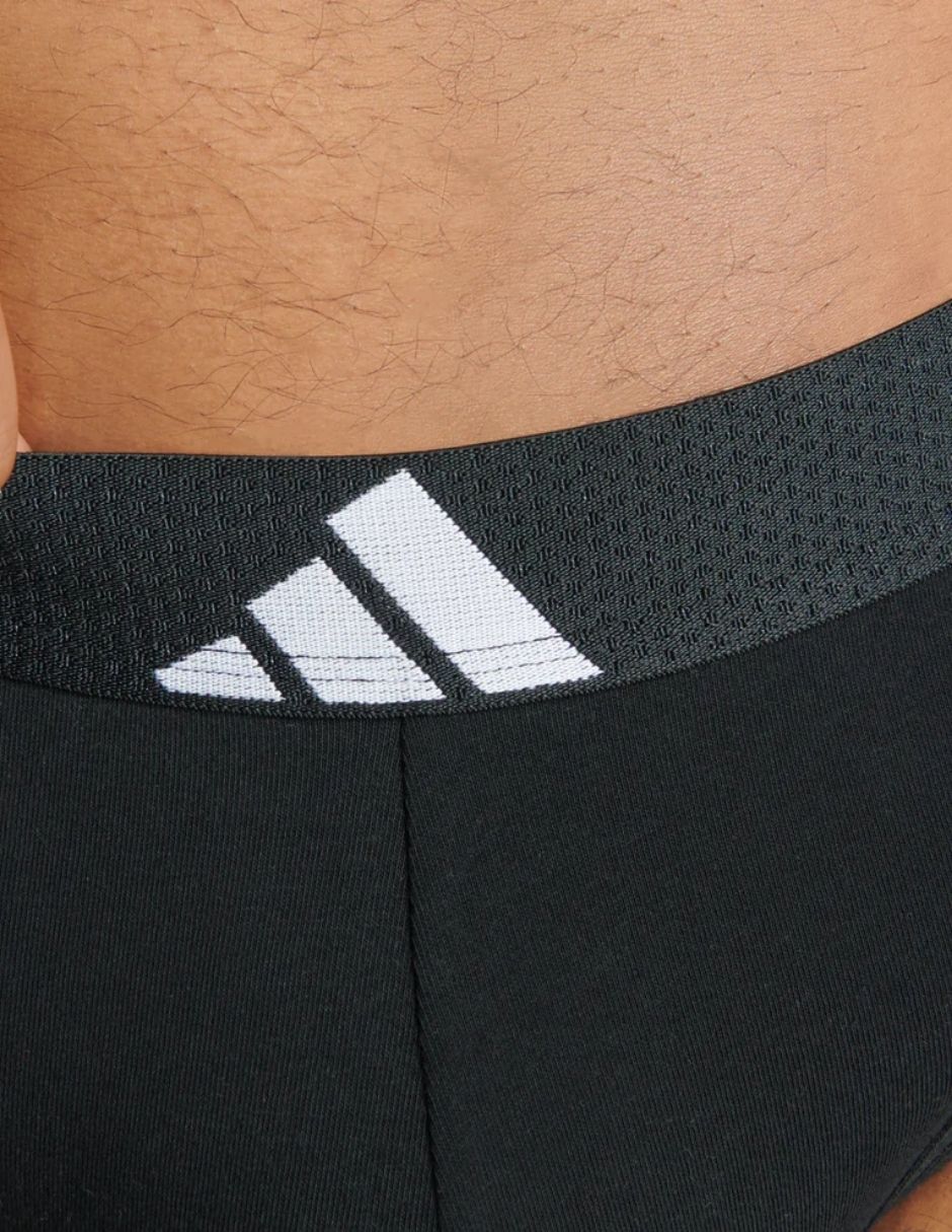 Bóxer brief adidas de algodón y spandex para hombre 3 piezas