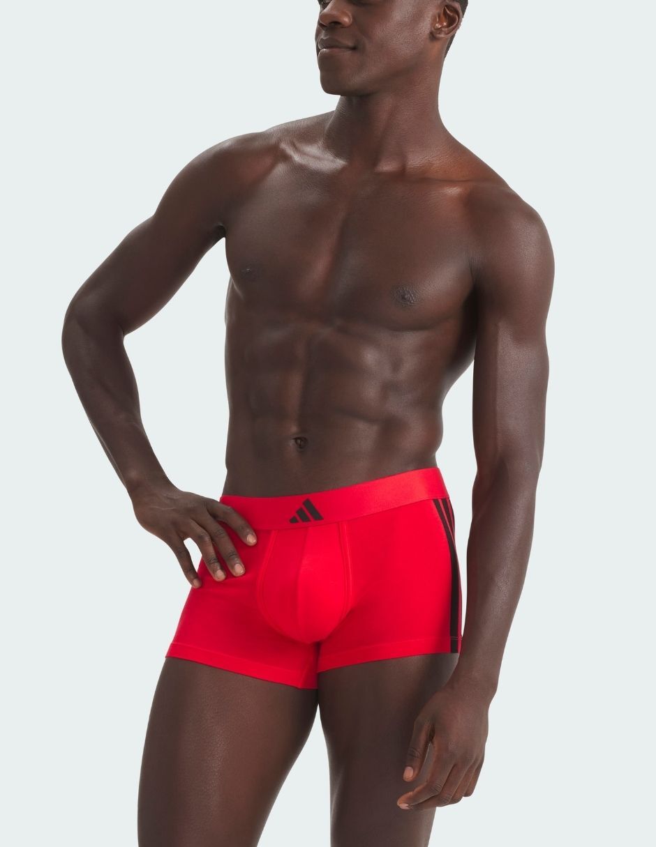 Bóxer trunk adidas de algodón y spandex para hombre 2 piezas