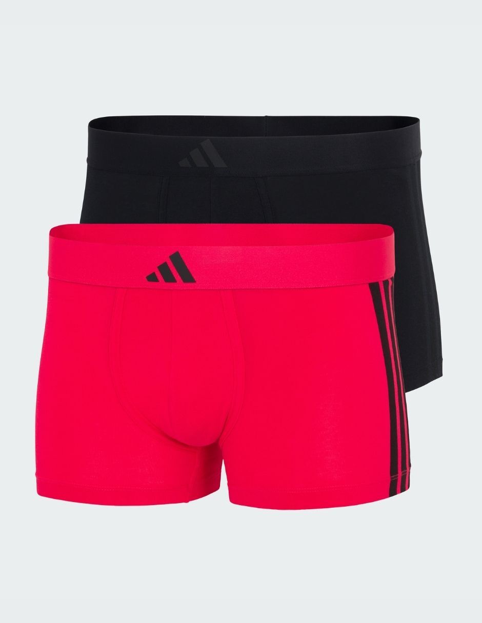 Bóxer trunk adidas de algodón y spandex para hombre 2 piezas