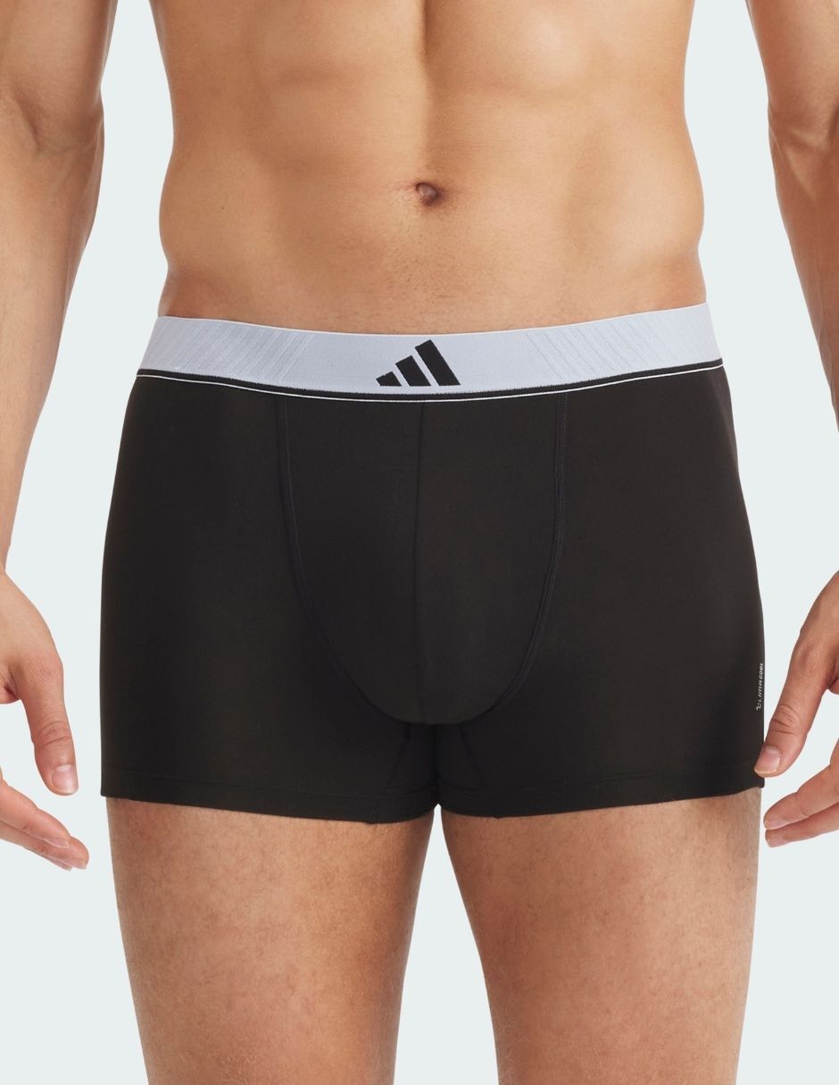 Bóxer trunk adidas de algodón y spandex para hombre 3 piezas